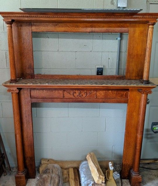 Antique Fireplace Mantle