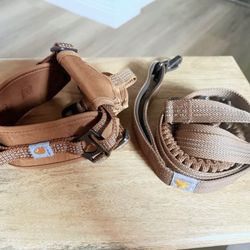 SMALL Carharrt Nylon Duck Harness & Leash