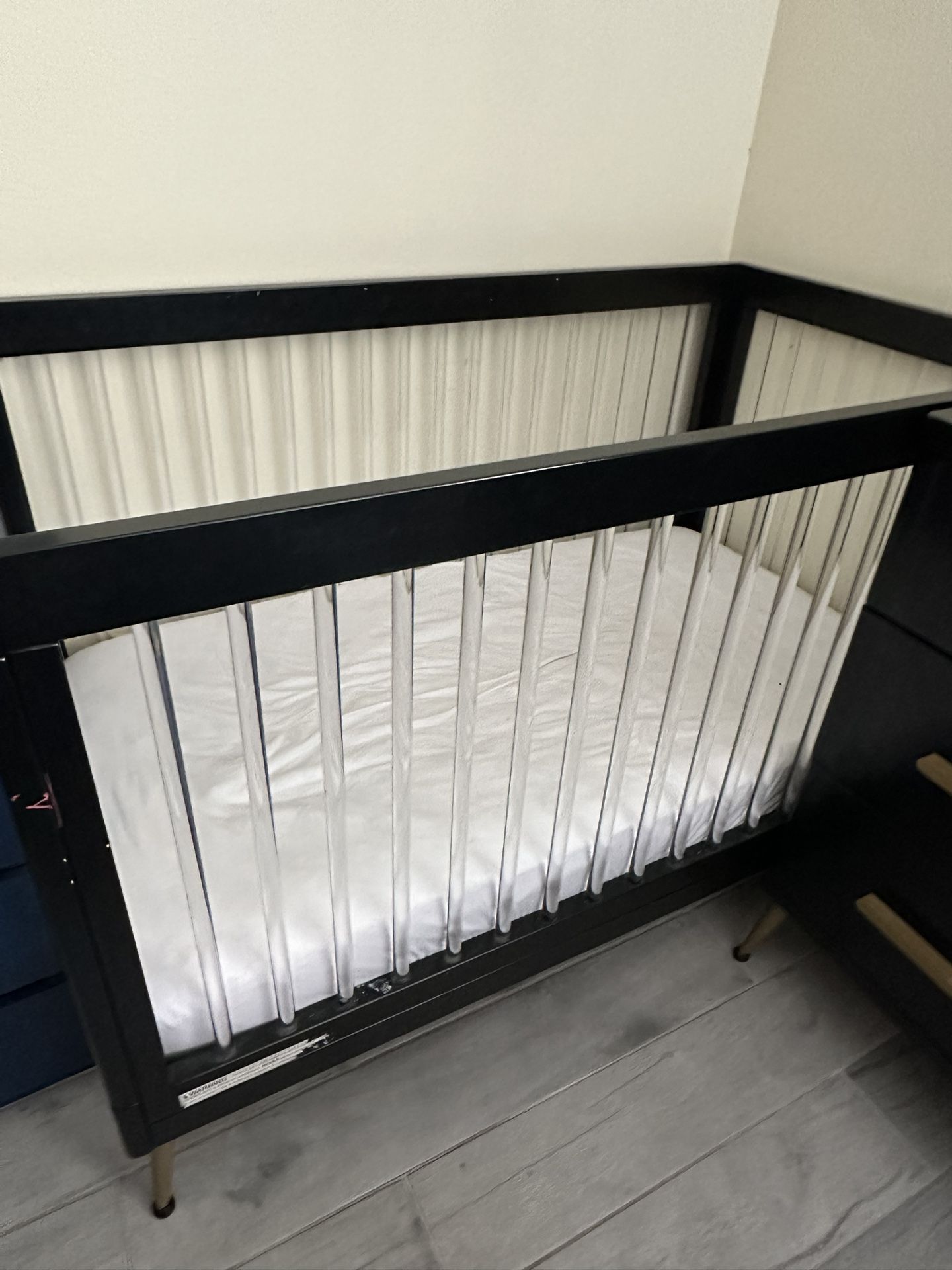 Crib and changing table