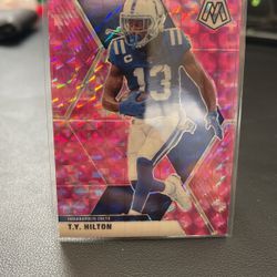 2020 TY Hilton Pink Camo Prizm, Colts NFL