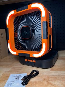 Solar Camping Fan and Light