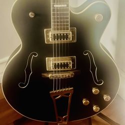 Matte Black & Gold Gretsch Tim Armstrong
