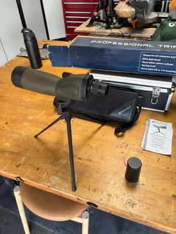 Barska 20-60x80 WP Blackhawk Spotting Scope with Tripod, Angled, Porro Prism, Multi-coated,