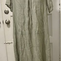 Woman’s Green Overall Dress Sz. L
