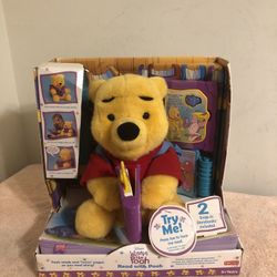 2000 Fisher Price Winnie The Pooh Read With Pooh New Old Stock