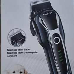 KEMEI KM-1991 Professional Clipper Pet Dog Hair Trimmer Grooming Rechargeable Powerful