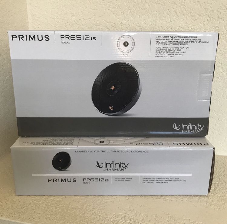 Infinity Primus 6.5” Speakers Pr6512is Brand New 75 A Pair