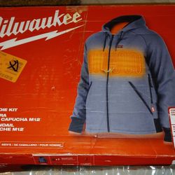 Sudadera con capucha y calefacción Milwaukee M12 XL de manga larga para hombre Kit 3.0 Vateria