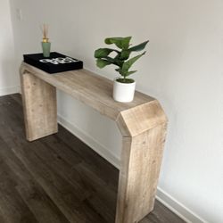 Wood Console Table