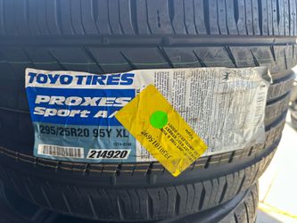 295/25r20” new Toyos