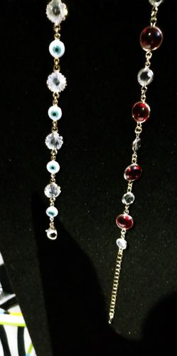 Woman's bracelet with sirconia stone, gold plated