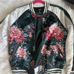 Floral Bomber Jacket 