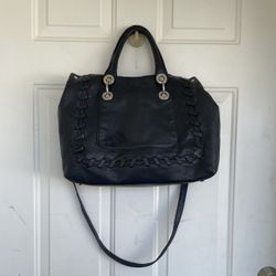 Milly Leather Handbag Black Gorgeous Purse Leather Shoulder Bag 