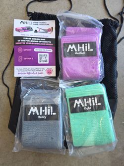 Womens workout Resistance bands set