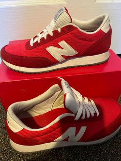 New Balance Red Low-Top Sneakers