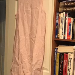 J Jill Love Linen Sleeveless Pink Dress Large