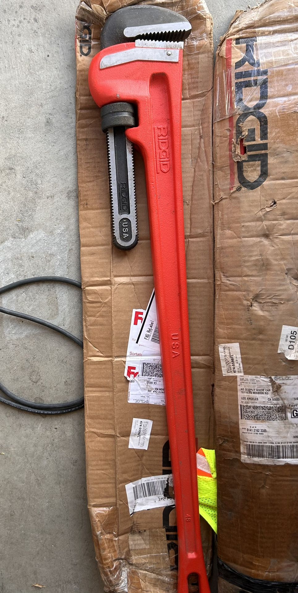 Ridgid 48” Heavy Duty Pipe Wrench