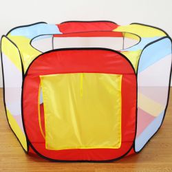 6 Side Pop Up Play Ball Pit Tent Game Tent with Mesh Netting and Carrying Case