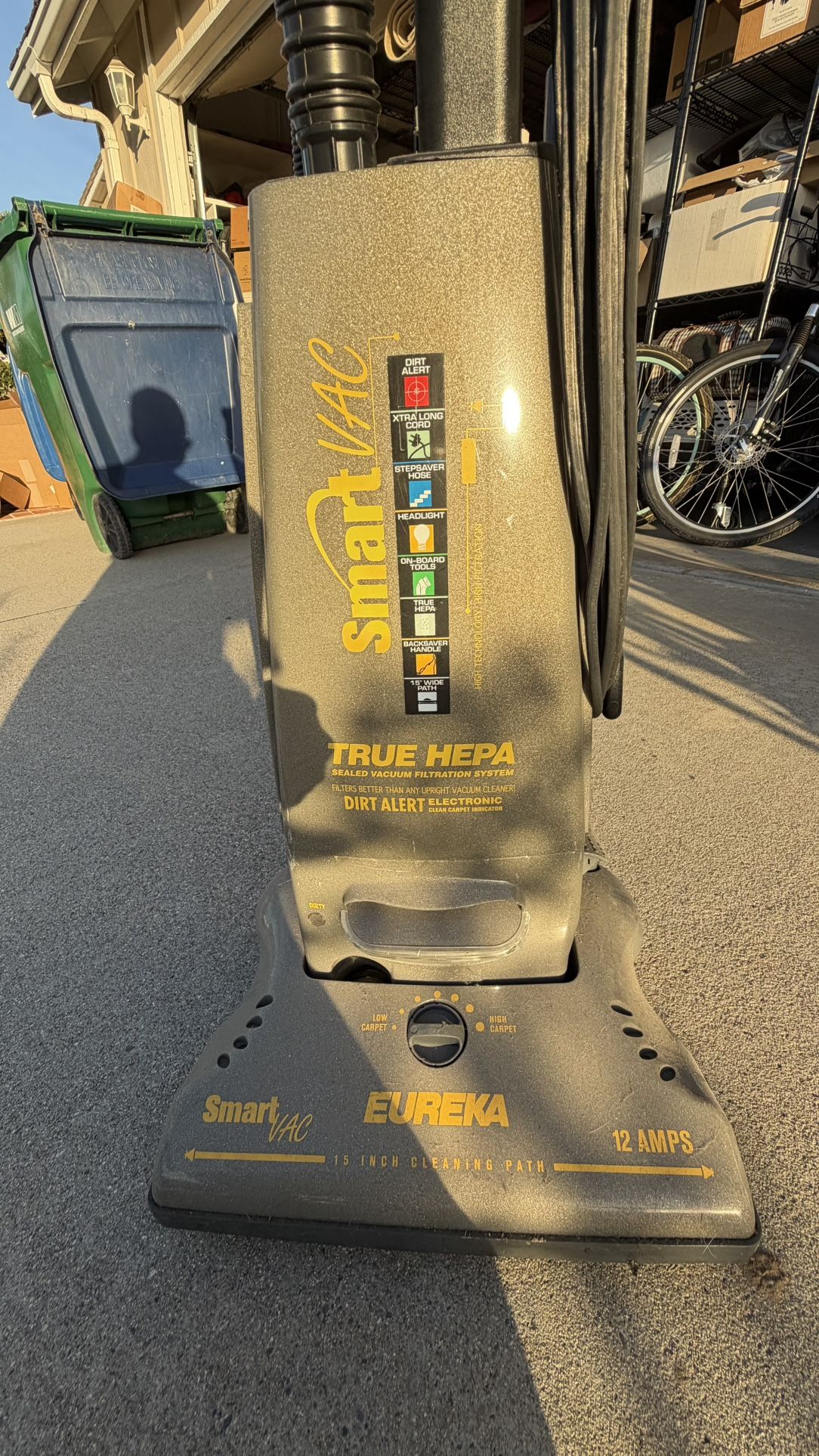 Eureka SmartVac Upright Vacuum Cleaner with True HEPA Filtration