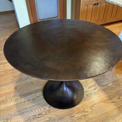 Metal Brushed Bronze Dinning Table