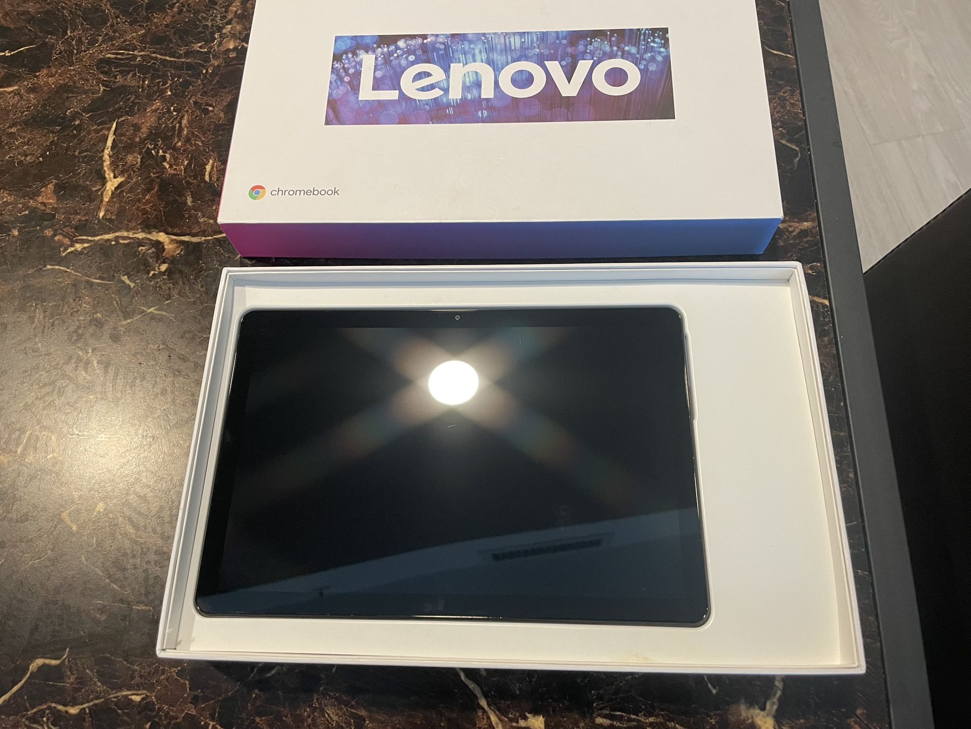 LENOVO Chromebook  Touch Screen 2-in1 Detachable Laptop Ultra Portable FHDips Display Long Battery Life Wi-Fi Ice Blue Iron Grey 128GB 