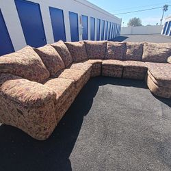 Six Piece Reclining Sectional Couch By Lane Furniture