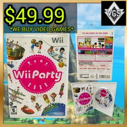 Wii Party Nintendo Wii 2010 CIB Complete Game Disc Manual Inserts