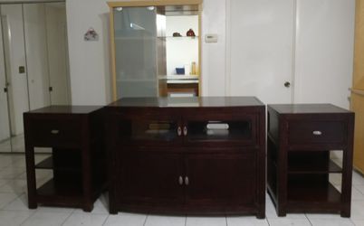 Entertainment center three piece set
