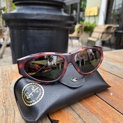 Ray-Ban WO789 Cat‑Eye – Tortoise Frame, G‑15 Glass (Made in France)