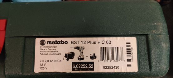 Free Metabo Drill Case Only BST 12 Plus + C 60