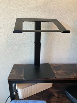 Adjustable Height Laptop Stand Black