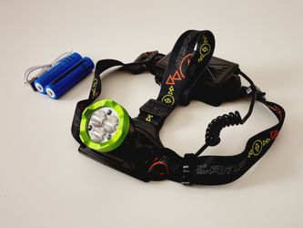 3 Led XM-L2 U3 3*COB Led Headlamp Headlight White & Red Light
