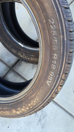 ALMOST NEW 225/55/R18 TIRES