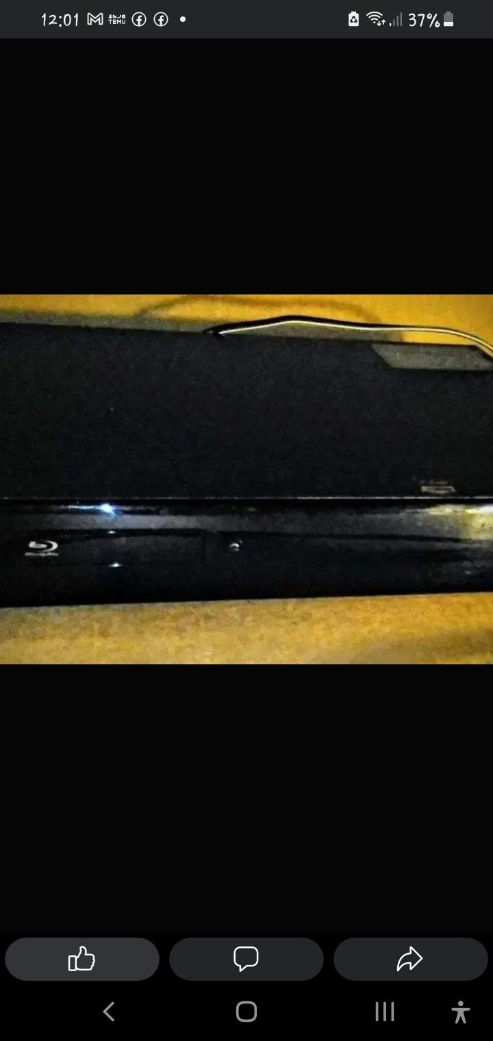 Like New Blu Ray DVD Player 1080p High Def