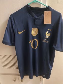 France #10 Nike 2022 World Cup Final Jersey