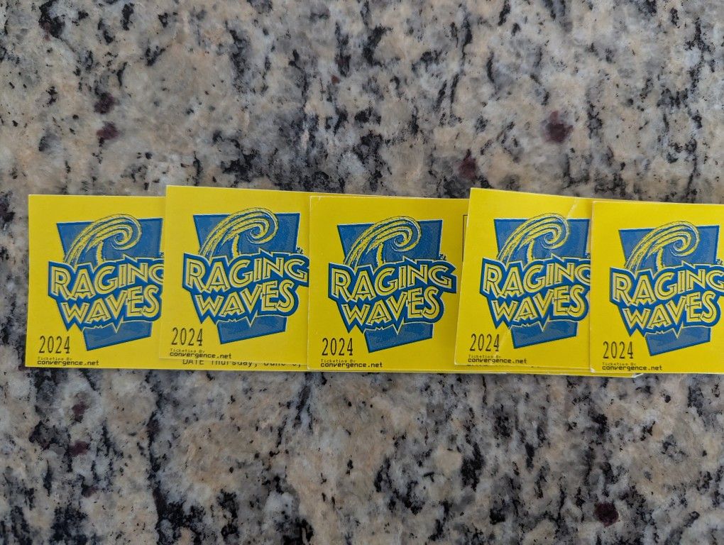 3 X Raging Waves Tickets