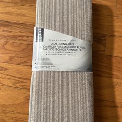 NWT town & country living dish drying mats 3 piece set
