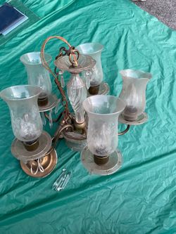 Antique chandelier as is  please check my other listings