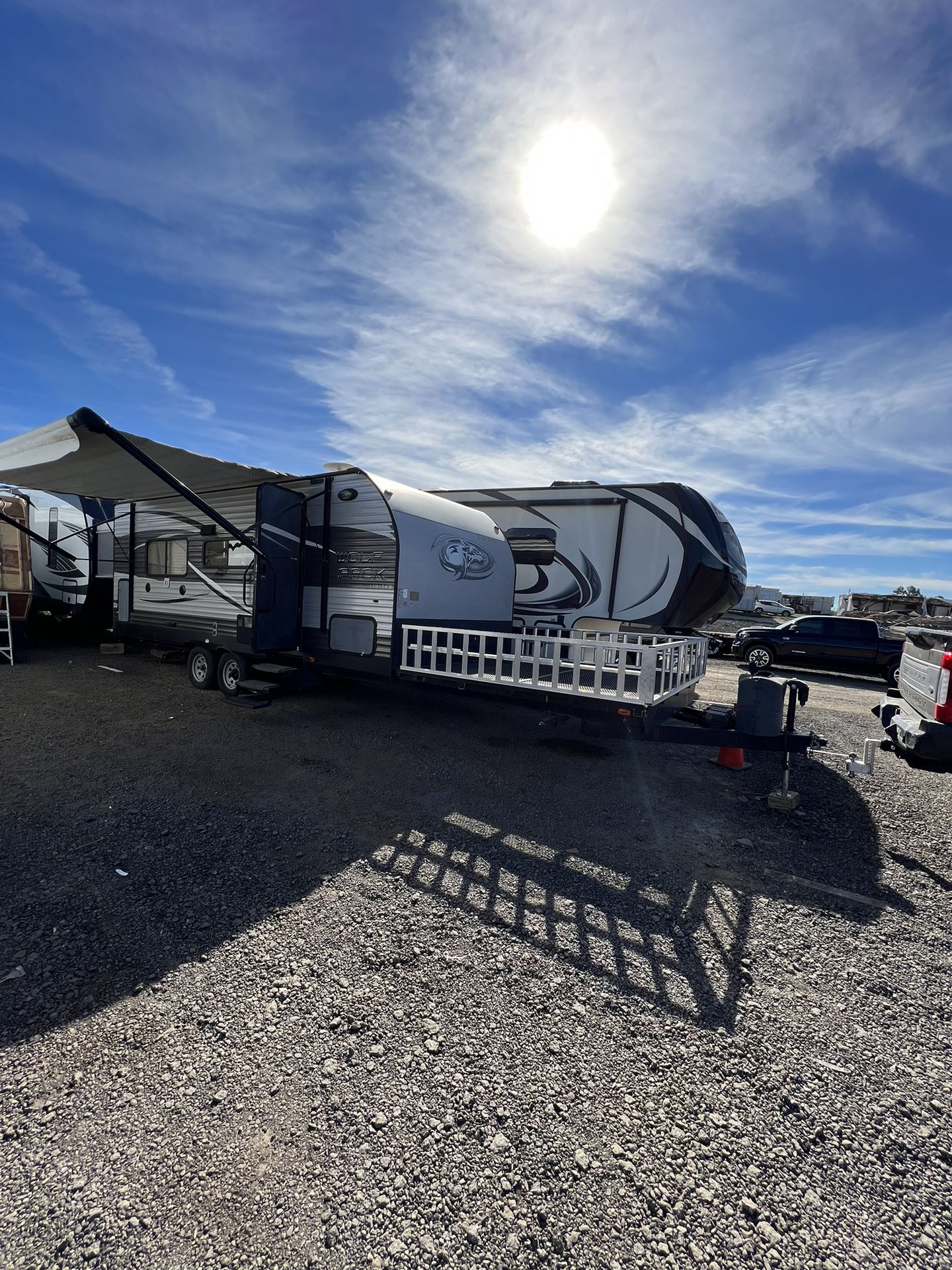 2015 toy hauler by Wolfpack