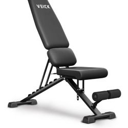 EICK Weight Bench, Workout Bench, Bench Press, Adjustable Foldable Incline Bench for Home 