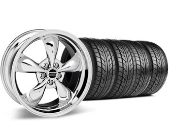 Staggered 18x9/10.5 Deep Dish Bullitt Wheel and NITTO Tire Package