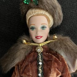 Barbie Porcelain Holiday Caroler
