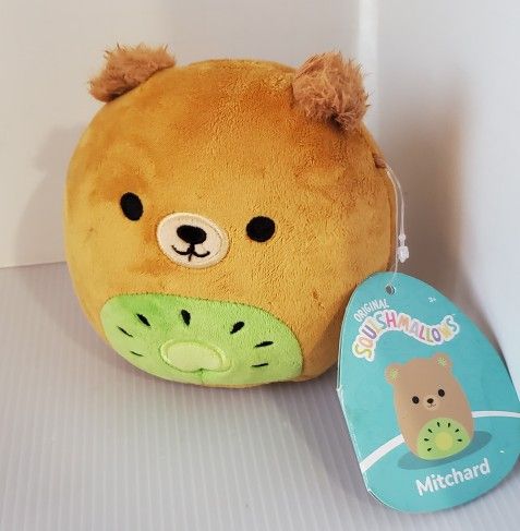Squishmallows 2023 Fruit Animal Squad 5" Mitchard the Kiwi Bear Plush Doll
New with tags