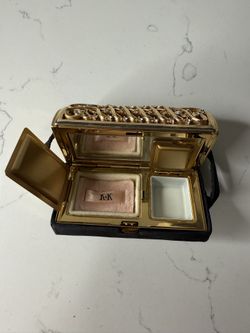 Vintage Rhinestone Makeup Compact/purse