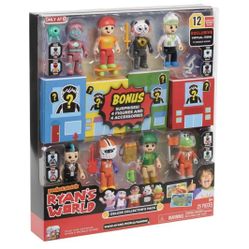 Ryan's World Deluxe Collector's Pack Figure Set (Bonus Surprises!)