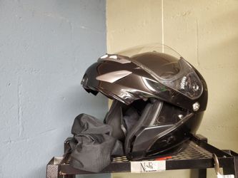 Daytona edge motorcycle helmet DOT flip up face shield