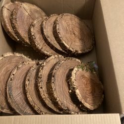 Wood Slices/ Cupcake Treat Holders/ Quinceanera 