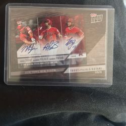 Trout Pujols Ohtani Topps Now 2018 