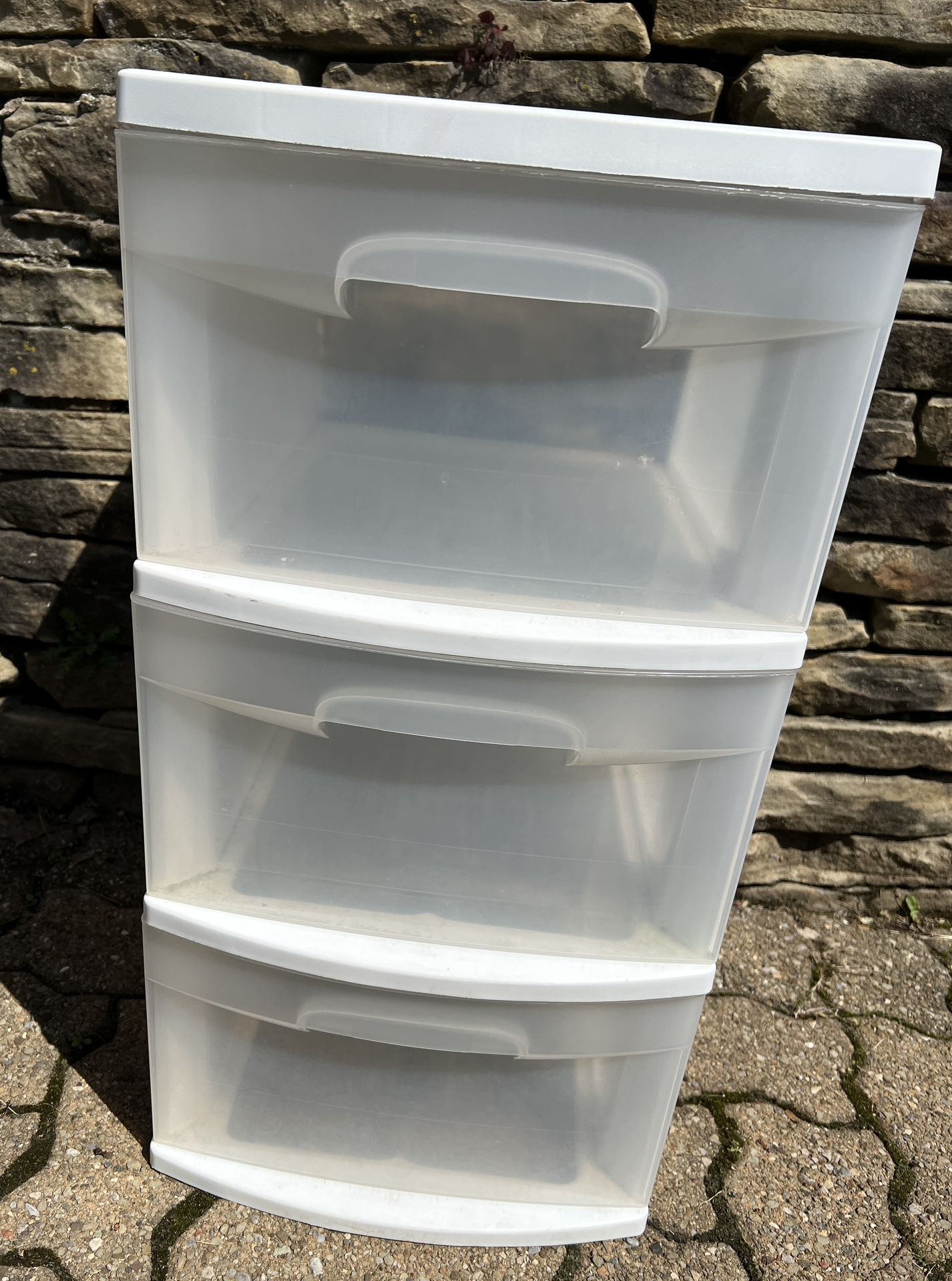 Plastic 3 Drawer Storage