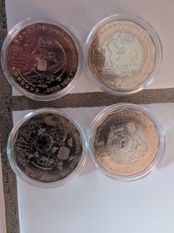 2026 FIFA World Cup Commemorative $20 Mexican Peso Coin Set. 

¡A la venta este hermoso set de 4 monedas conmemorativas de $20 pesos de la Copa Mundia